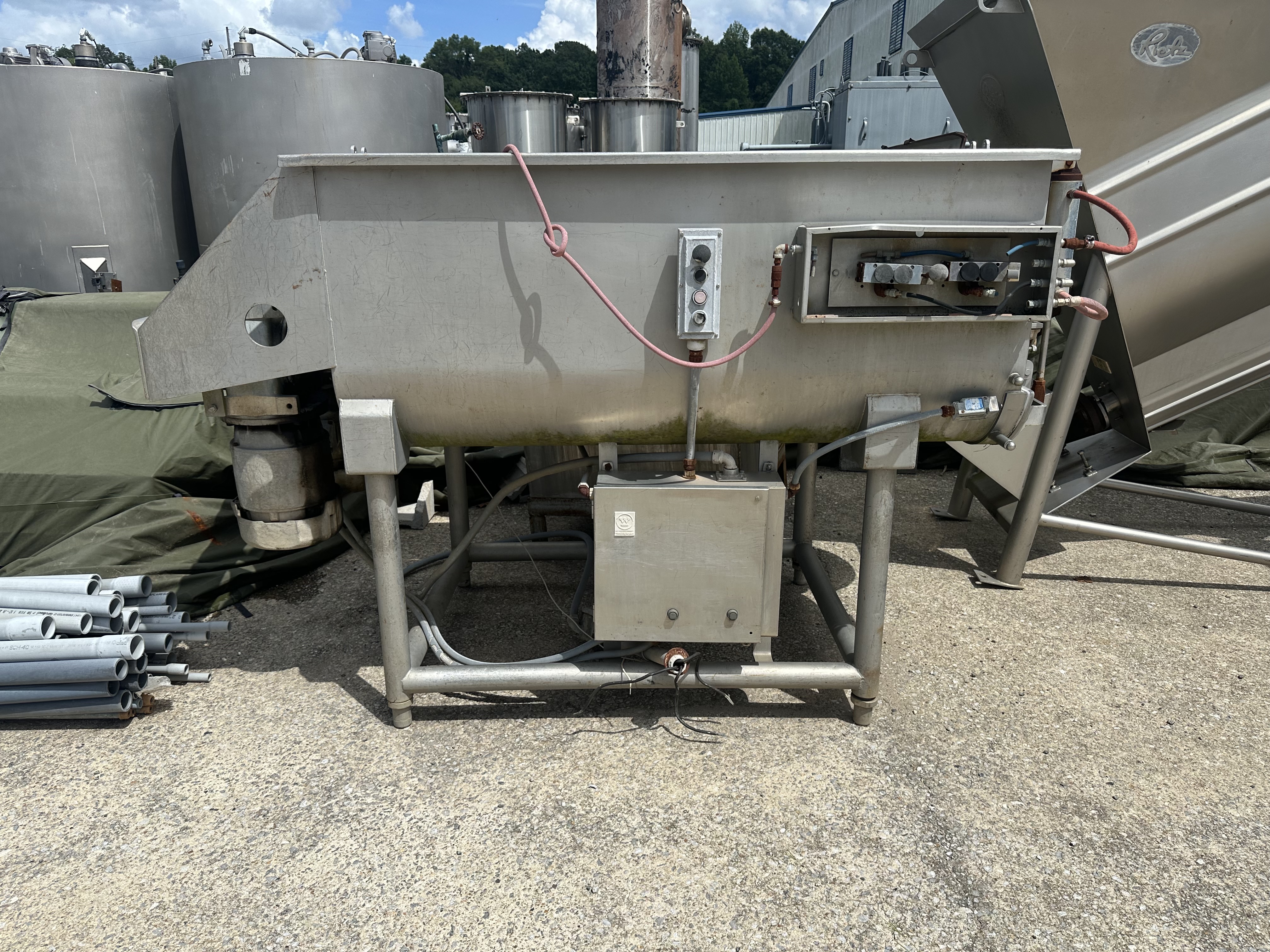 Buckeye stainless steel Dual Shaft Ribbon Blender